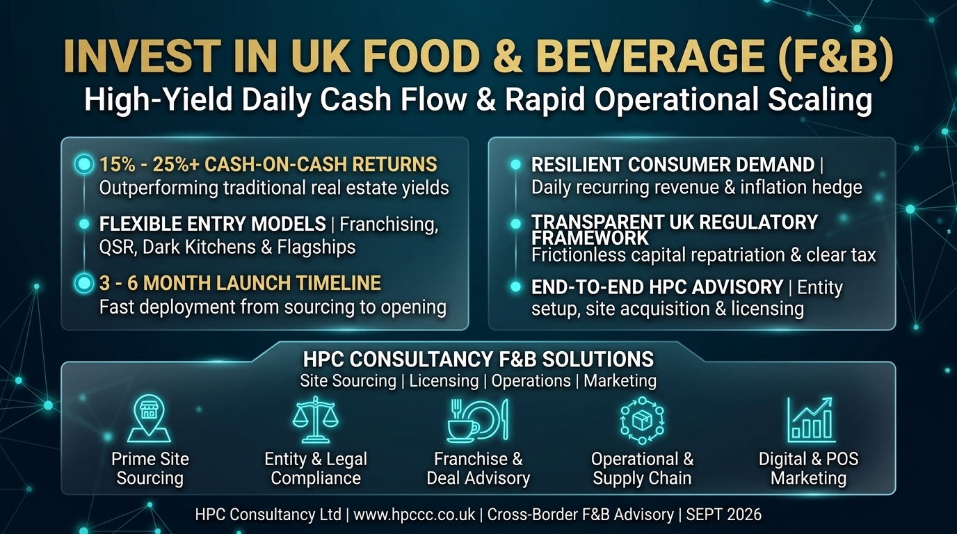 Why Tunisia Investors Must Consider the UK Food and Beverage Sector as Their Primary Entry Point